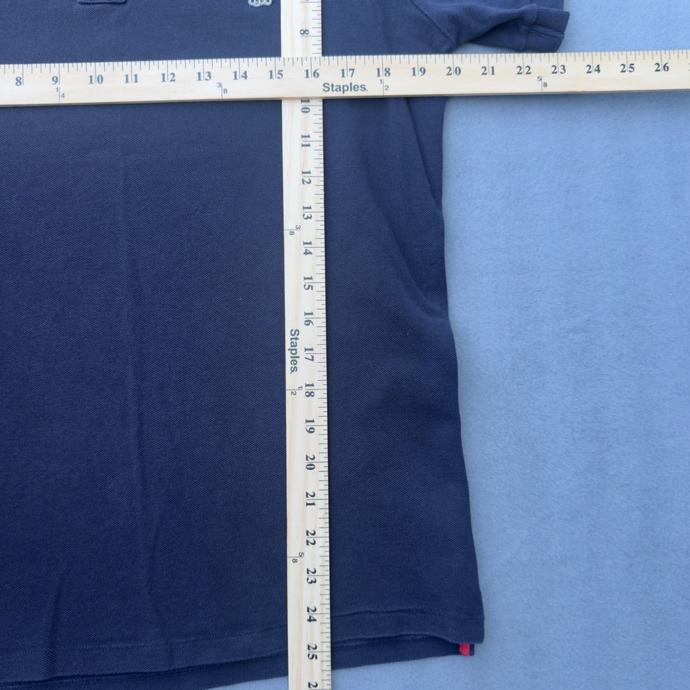 PS Paul Smith Navy Blue Organic Cotton Zebra Logo Polo Shirt Mens Small - Picture 4 of 6